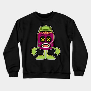 mellow zombie cartoon Crewneck Sweatshirt